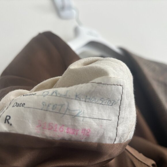 VTG Aquascutum England Showerproof Wool Glencheck Balmacaan Overcoat 40-42/Large - Picture 10 of 16